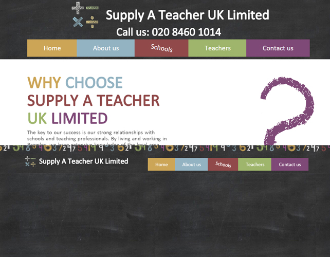 Website Design for Teacher Supply 